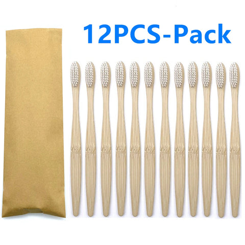 12pc Set - Bamboo Toothbrush