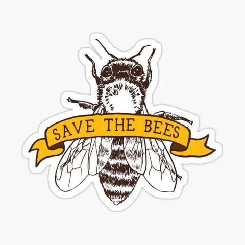 'Save The Bees!' - 10pc Stickers