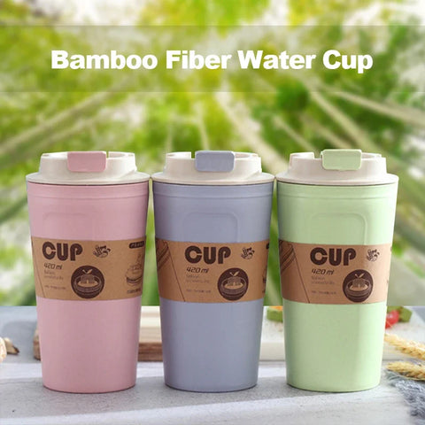 Bamboo-Fiber Reusable Tumblers - 420ml.