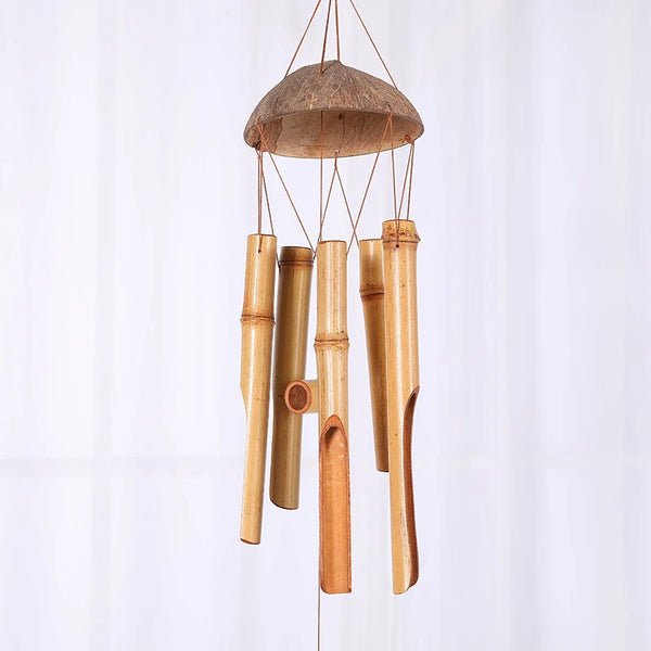 Bamboo and Coconut Shell Wind Chimes