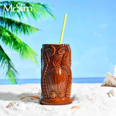 Glazed Tiki Cups