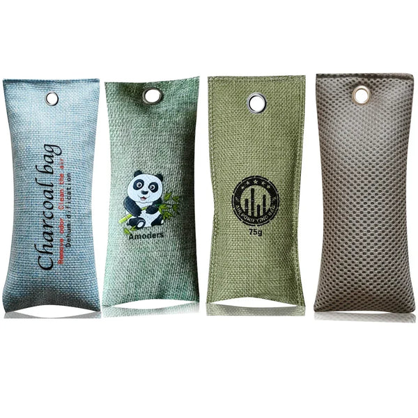 75g Hot-selling Linen Bamboo Charcoal Bag Air Purifier Carbon Bag for Car Home Remove Formaldehyde Activated Carbon Bag