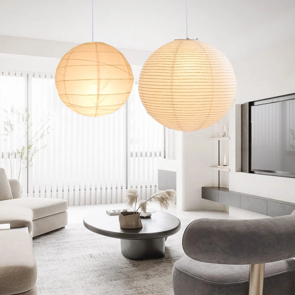 Pendant Light with Noguchi Rice Paper Shade