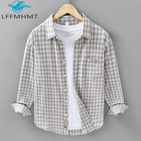 Organic Cotton-Plaid Shirt for Men