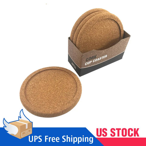 4pc Set Of Cork Coasters