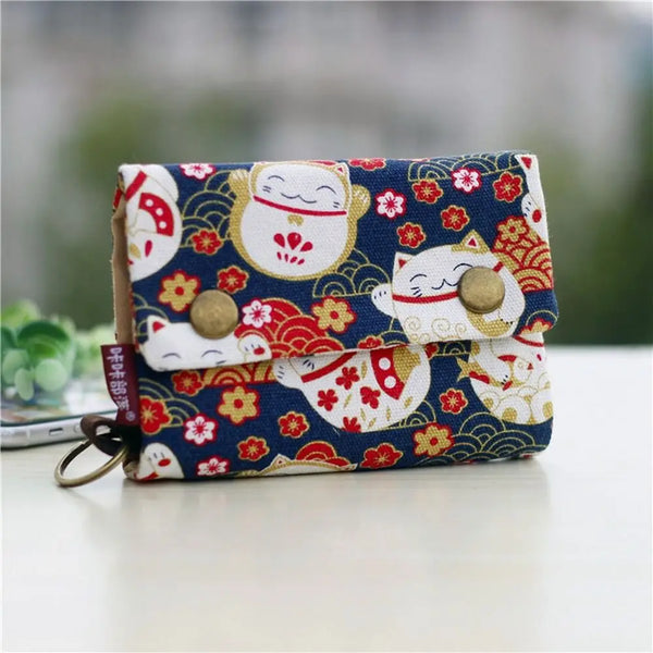 Maneki Neko Lucky Cat Coin Purse