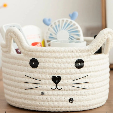 Organic Cotton Rope Kitty Basket