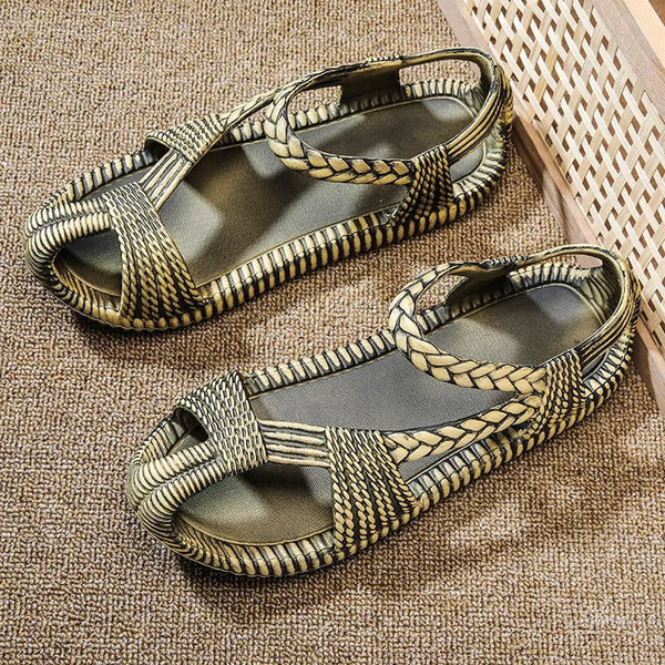 Woven Straw Sandals – Tribal Footwear