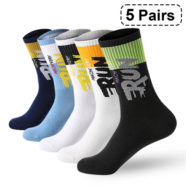 5-Pairs Men's Organic Cotton Sports Socks