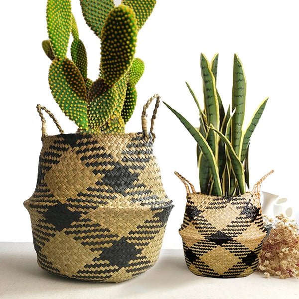 Rattan & Seagrass Wicker Basket